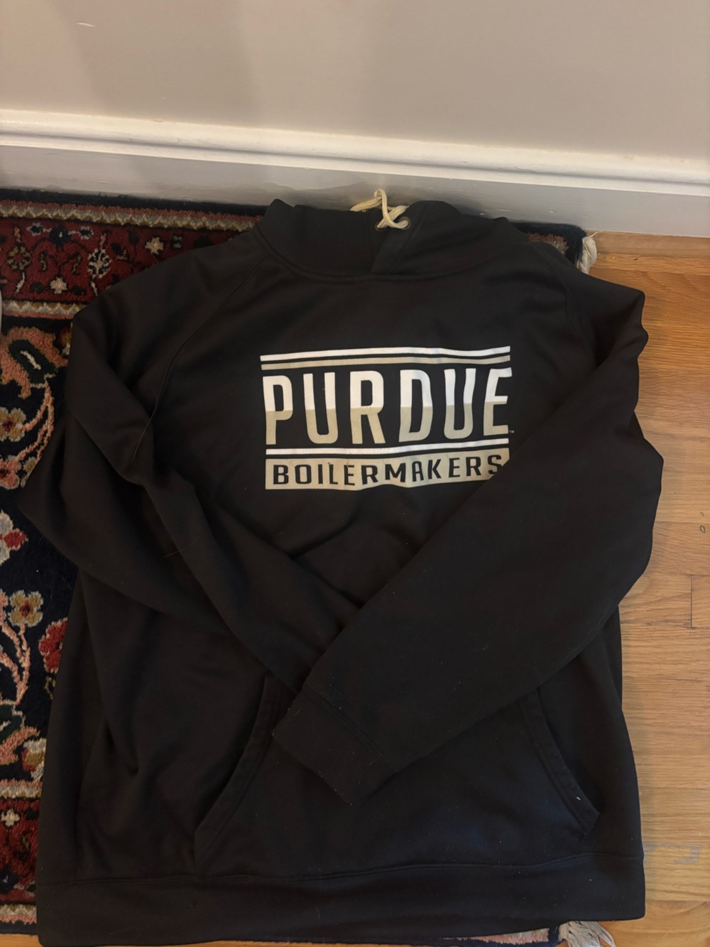 Purdue university, black and gold Colosseum hoodie
